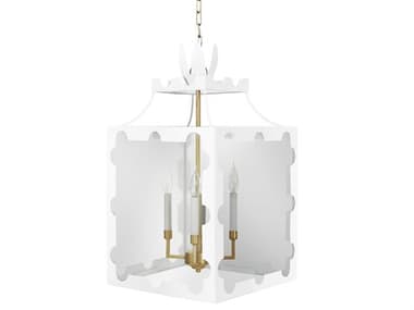 Worlds Away 4-Light Com Gold Geometric Pendant WATALULACOM