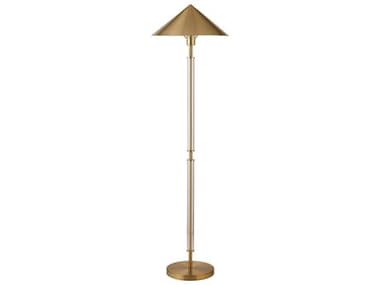 Worlds Away Brushed Brass Floor Lamp WATARRONABR