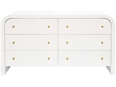 Worlds Away 62&quot; Wide 6-Drawers Double Dresser WAVALENTINAWH