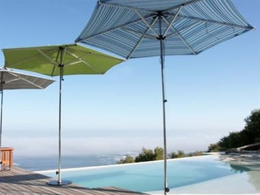 Woodline Shade Solutions Swift Stainless Steel Telescopic 8.2' Hexagon Pulley Lift Umbrella WDLSW25RTSSD