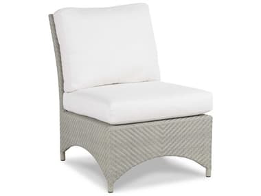 Woodbridge Outdoor Saint Lucia Floral Gray Aluminum Wicker Cushion Lounge Chair WFO728871O