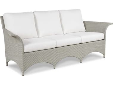 Woodbridge Outdoor Saint Lucia Floral Gray Aluminum Wicker Cushion Sofa WFO729071O