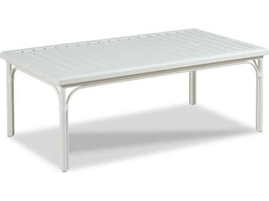 Woodbridge Outdoor Carlyle Cloud White 47'' Aluminum Rectangular Coffee Table WFOTF20467O