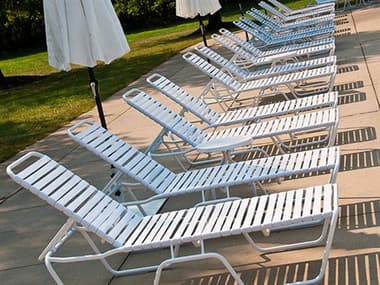 Windward Design Group Country Club Strap Aluminum Lounge Set WINCOUNTRYCLUBSTRAPSET06