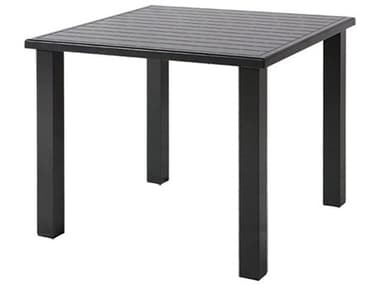 Windward Design Group Apollo Aluminum 36''Wide Square Bar Table w/ Umbrella Hole WINKD3607BSAPU