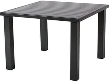 Windward Design Group Apollo Aluminum 36''Wide Square Dining Table w/ Umbrella Hole WINKD3607SAPU