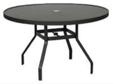 Windward Design Group Avalon II Aluminum 36''Wide Round Dining Table w/ Umbrella Hole WINKD3618AVU