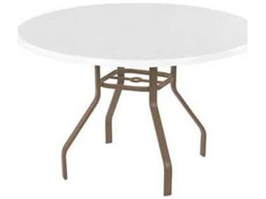 Windward Design Group Fiberglass Top Aluminum 36''Wide Round Dining Table WINKD3618F