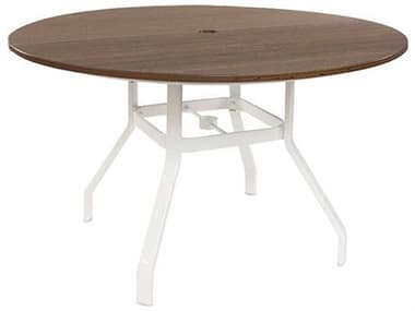 Windward Design Group Lexington Aluminum 28 Series 36''Wide Round Bar Table w/ Umbrella Hole WINKD3628BLXU