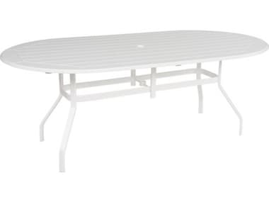 Windward Design Group Newport Mgp 76''W x 42''D Oval Dining Table with Umbrella Hole WINKD427628NU