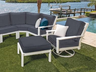 Windward Design Group Sanibel Sectional Recycled Plastic Cushion Lounge Set WINSANIBELSECTIONALSET