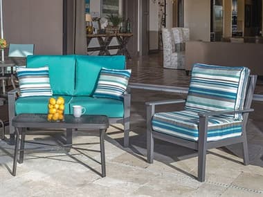 Windward Design Group Sienna Deep Seating Mgp Recycled Plastic Cushion Lounge Set WINSIENNADEEPSEATINGMGPSET03