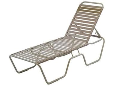 Windward Design Group Country Club Strap Aluminum Armless Chaise Lounge WINW031012BCH