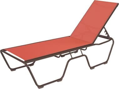 Windward Design Group Country Club Sling Aluminum Chaise Lounge in Nylon Skids WINW0310SLNSBT