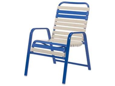 Windward Design Group Regatta Strap Aluminum Stacking Dining Arm Chair WINW1850
