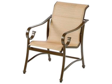 Windward Design Group West Wind Sling Aluminum Dining Arm Chair WINW2350BT