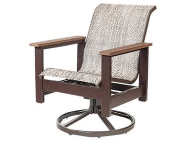 Windward Design Group Kingston Sling MGP Arm Swivel Rocker Dining Chair WINW4235P