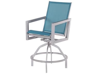 Windward Design Group Madrid Sling Aluminum Swivel Balcony Chair WINW6338