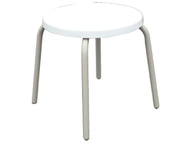 Windward Design Group Fiberglass Top Tables 18'' Aluminum Round End Table WINWT1801F