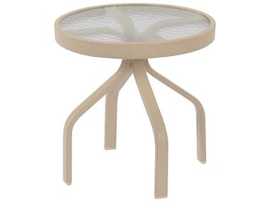 Windward Design Group Acrylic Top Tables Aluminum 18''Wide Round Side Table WINWT1818A