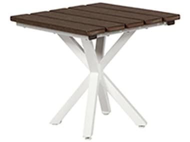 Windward Design Group Tahoe Plank Mgp Top Tables 19'' Aluminum Square End Table WINWT1925STP