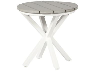 Windward Design Group Tahoe Plank Mgp Top Tables 20'' Aluminum Round End Table WINWT2025TP