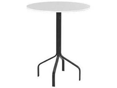 Windward Design Group Fiberglass Top Tables Aluminum 30''Wide Round Balcony Table WINWT301836F