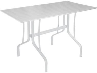 Windward Design Group Newport MGP Tables Aluminum Rectangular Umbrella Hole Counter Table WINWT306036SNU