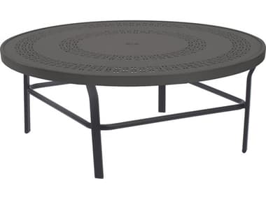 Windward Design Group Mayan Punched Aluminum Tables Aluminum 36''Wide Round Conversation Table WINWT3618CDMYN