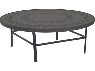 Windward Design Group Mayan Punched Aluminum Tables Aluminum 42''Wide Round Conversation Table WINWT4218CDMYN