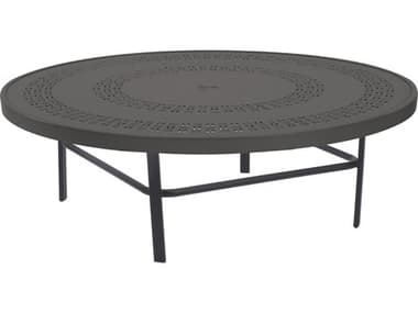 Windward Design Group Mayan Punched Aluminum Tables Aluminum 47''Wide Round Conversation Table WINWT4718CDMYN