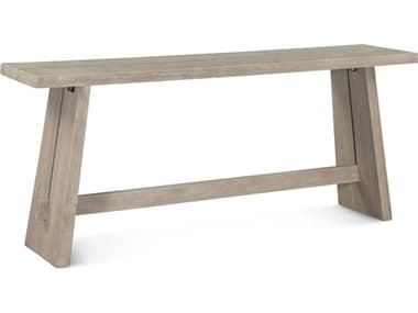 World Interiors Acadia Rectangular Wood Oat Console Table WITZWACA70CNTO