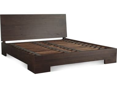 World Interiors Acadia Coffee Bean Brown Acacia Wood King Platform Bed WITZWACAPBKCB