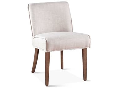 World Interiors Avery Oak Wood White Upholstered Side Dining Chair Set of 2 WITZWAVEOFFWDC