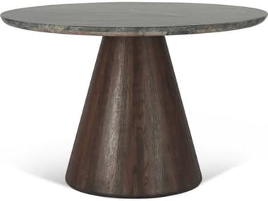 World Interiors Caldera Round Marble Natural Dining Table WITZWCAL48RDTLMDO