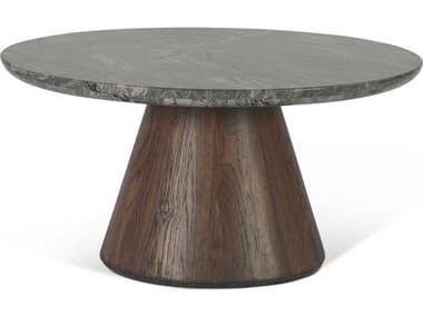 World Interiors Caldera Round Marble Natural Coffee Table WITZWCALCTALMDO