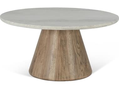 World Interiors Caldera Round Wood Natural Coffee Table WITZWCALCTAWTLO