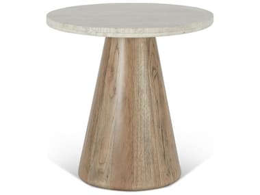 World Interiors Caldera Round Stone Natural End Table WITZWCALSTWTLO