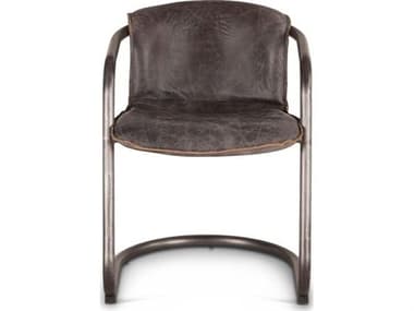 World Interiors Chiavari Brown Leather Arm Dining Chair WITZWCI22268AE