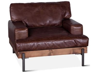 World Interiors Chiavari Brown Leather Accent Chair WITZWCIAMCHGEI