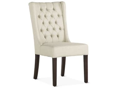World Interiors Chloe Tufted Birch Wood Brown Fabric Upholstered Side Dining Chair WITZWCL04WT2X