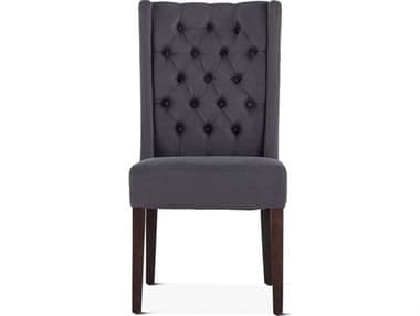 World Interiors Chloe Birch Wood Gray Upholstered Armless Dining Chair WITZWCL8211D