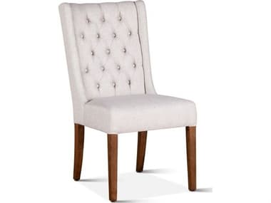 World Interiors Chloe Birch Wood White Upholstered Armless Dining Chair WITZWCLECNT