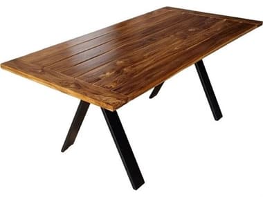 World Interiors Cyprus Rectangular Wood Natural Dining Table WITZWCYPPDT80NT