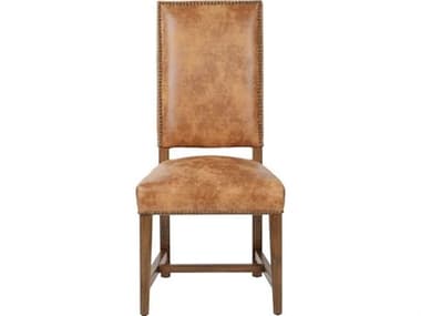 World Interiors Dani Birch Wood Natural Leather Armless Dining Chair WITZWDANI393EA