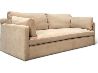 World Interiors Genova Oat Chenille Beige Upholstered Sofa WITZWGNOSOFOAT