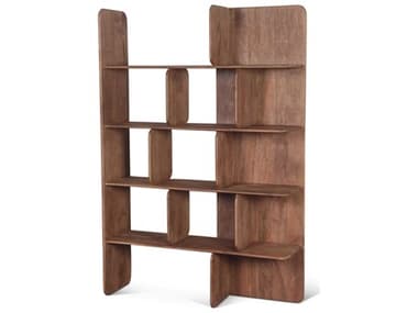 World Interiors Hawker Natural Brown Bookcase WITZWHAWBSNB