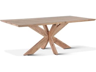 World Interiors Stockholm Rectangular Wood Weathered Acacia Dining Table WITZWHOLMDT78WA