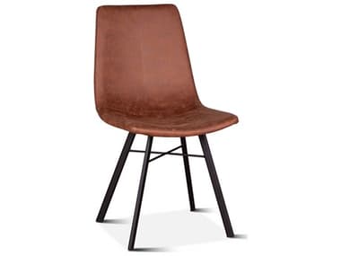 World Interiors Hudson Microfiber Black Upholstered Side Dining Chair WITZWHUDCTPB2X