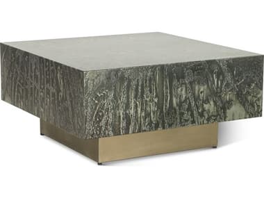 World Interiors Odessa Square Metal Patina Coffee Table WITZWODS35CTDP